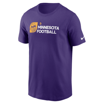 Minnesota Vikings Team Outline Essential T-Shirt Men's Nike NFL T-Shirt