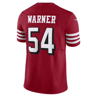 Jersey de fútbol americano Nike Dri-FIT de la NFL Limited para hombre Fred Warner San Francisco 49ers