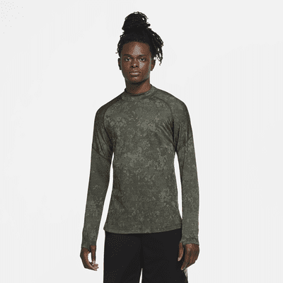 men's nike pro warm mock neck top