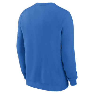 Sudadera sin cierre de cuello redondo de la NFL Nike para hombre Detroit Lions Club