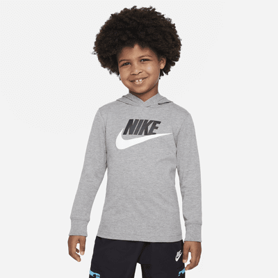 Tee Nike Futura T-Shirt. Hooded Kids\' Little Long Sleeve Sportswear