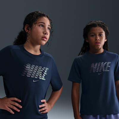 Nike Multi Big Kids' Dri-FIT Short-Sleeve Top