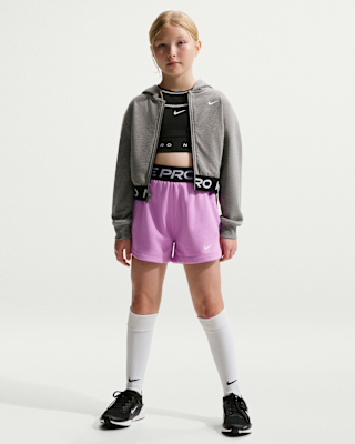 Детские шорты Nike Pro Fleece Big Kids' (Girls') Dri-FIT Shorts