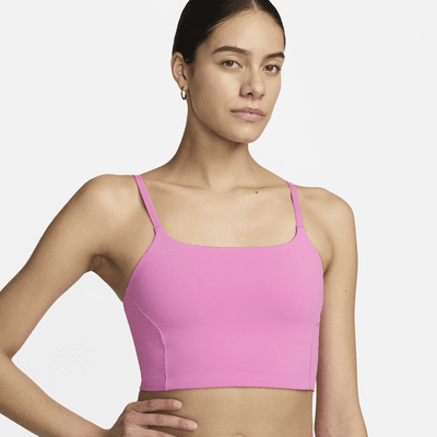 Bra deportivo de baja sujeción de talle largo con forro ligero para mujer Nike One Convertible