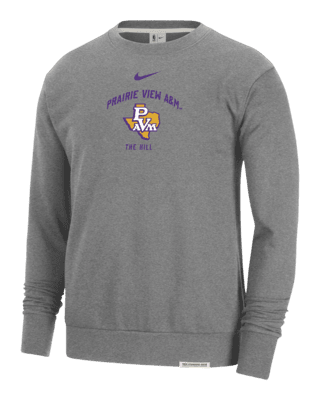 Мужской свитшот Prairie View A&M Standard Issue Nike College Fleece Crew-Neck