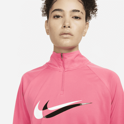 Capa intermedia de running con cierre de 1/4 para mujer Nike Dri-FIT Swoosh Run