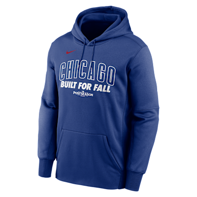 Chicago Cubs 2025 Postseason Authentic Collection Men’s Nike Therma MLB Pullover Hoodie