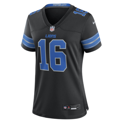 Jersey de fútbol americano Nike de la NFL Game para mujer Jared Goff Detroit Lions