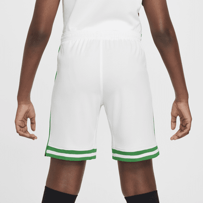 Nigeria 2024 Stadium Home Nike Dri-FIT Replica-fodboldshorts til større børn