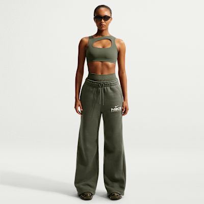 Fleecebyxor Nike Sportswear med hög midja för kvinnor