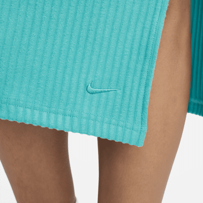 Falda slim midi para mujer Nike Sportswear Chill Rib