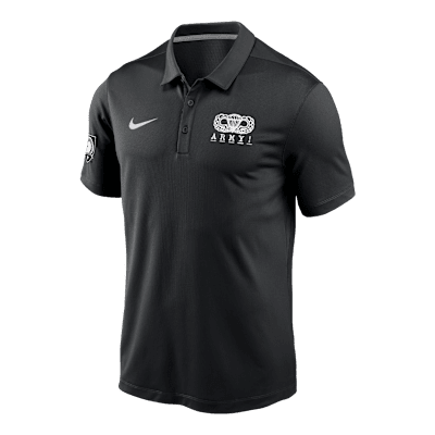 Polo universitario Nike para hombre Army Black Knights Rivalry Sideline Varsity