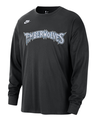 Мужская футболка Minnesota Timberwolves Essentials Hardwood Classics Nike NBA Long-Sleeve