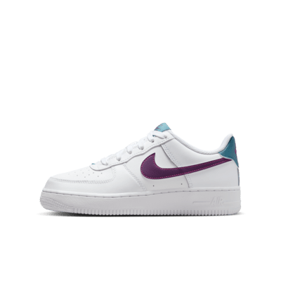 Nike Air Force 1 sneaker Wit/Hyper Pink/Aquamarine/Viotech