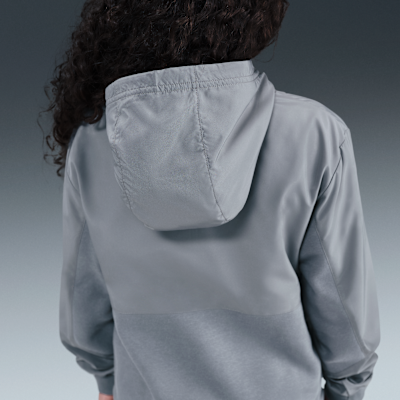 Dzianinowa bluza z kapturem i zamkiem 1/2 dla dużych dzieci Nike Sportswear City Utility EasyOn