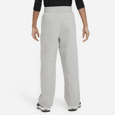 Pants de pierna ancha para niña talla grande Nike Sportswear Club Fleece