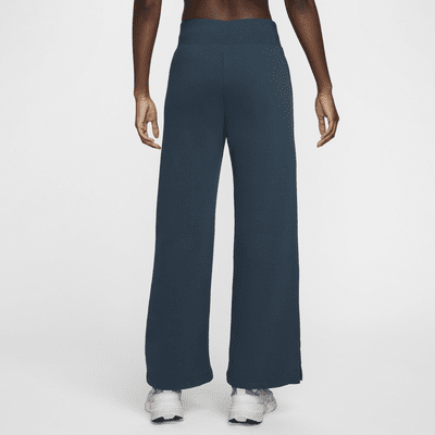 Pants de entrenamiento de piernas anchas y tiro alto para mujer Nike Sportswear Phoenix Fleece