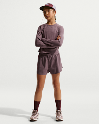 Детские шорты Nike MAVN Girls' Dri-FIT 3" Mid-Rise Repel Shorts для бега