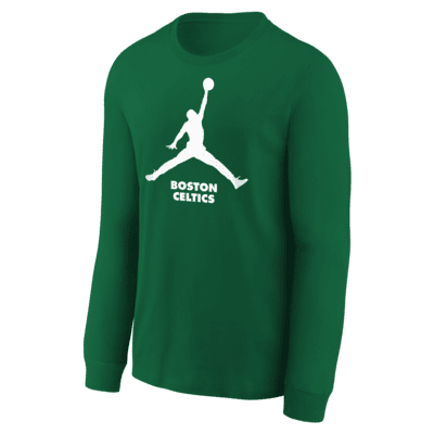 Boston Celtics Essential Big Kids' Jordan NBA Long-Sleeve T-Shirt