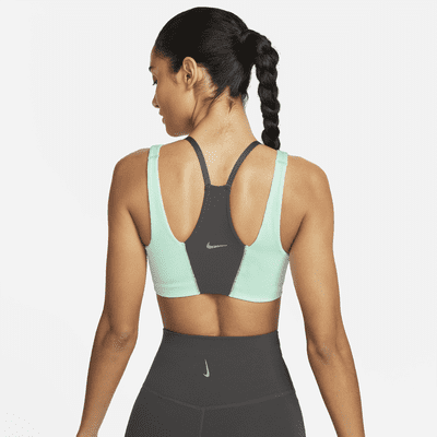 Bra deportivo de tela de canalé con forro ligero de baja sujeción para mujer Nike Yoga Indy