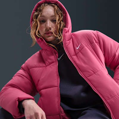 Ledig huvjacka Nike Sportswear Classic Puffer Therma-FIT för kvinnor