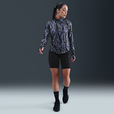 Haut de running imprimé à demi-zip Dri-FIT UV Nike Swift pour femme