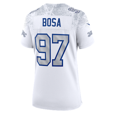 Jersey de juego Nike de la NFL para mujer Joey Bosa Buffalo Bills Rivalries Collection