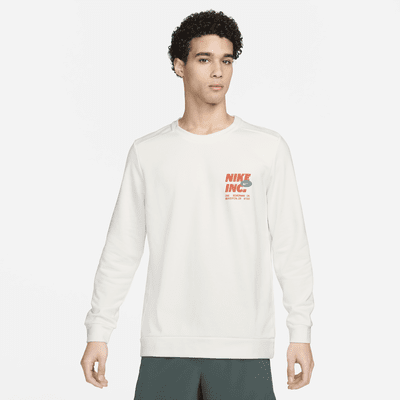 Camisola de fitness de manga comprida e lã cardada Dri-FIT Nike para homem