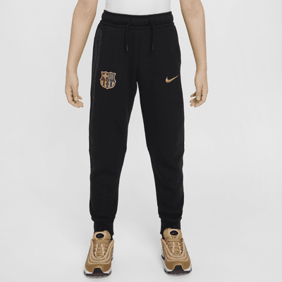 FC Barcelona Tech Fleece Nike Soccer nadrág nagyobb gyerekeknek (fiúknak)