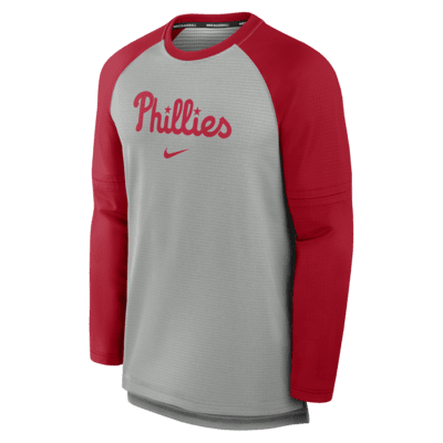 Philadelphia Phillies Authentic Collection Game Time Men's Nike Breathe MLB Long-Sleeve T-Shirt