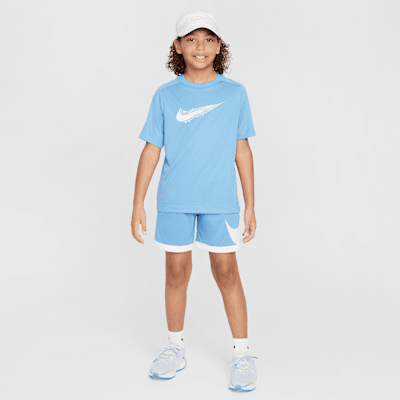 Playera de manga corta Dri-FIT para niños talla grande Nike Multi