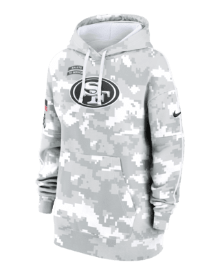 Женское худи San Francisco 49ers Salute to Service Primary Edge Club Nike NFL Pullover Hoodie