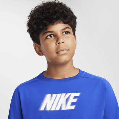 Nike Dri-FIT Multi+ Big Kids' (Boys') Long-Sleeve Top (Extended Size)