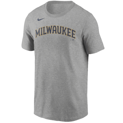 MLB Milwaukee Brewers (Christian Yelich) Men's T-Shirt. Nike.com