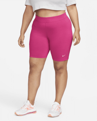 Nike Women's Sportswear Essential Mid-Rise Bike Shorts (Plus Size