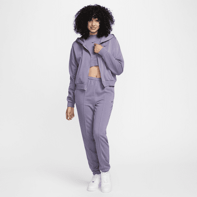 Hoodie folgado em tecido moletão com fecho completo Nike Sportswear Chill Terry para mulher