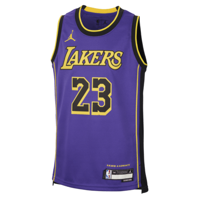LeBron James Los Angeles Lakers Statement Edition Older Kids' (Boys')  Jordan Dri-FIT NBA Swingman Jersey