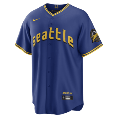MLB Seattle Mariners City Connect (Julio Rodriguez) Men's Replica Baseball  Jersey.