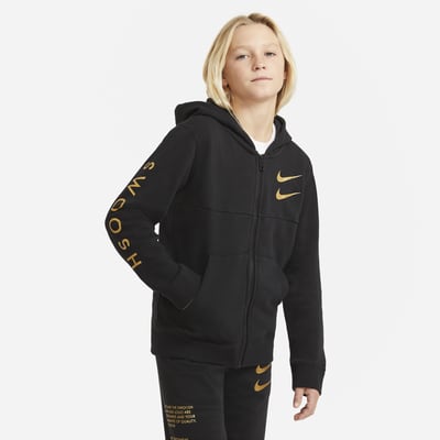 nike swoosh full zip hoodie