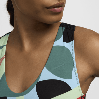 Traje de baño de una sola pieza con abertura en la parte posterior para mujer Nike Swim