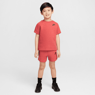 Nike Tech Fleece Toddler Tee and Shorts Set