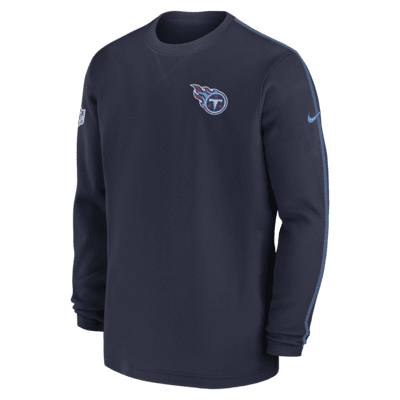 Playera de manga larga de la NFL Nike para hombre Tennessee Titans Sideline Coach