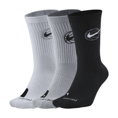 Nike Everyday Crew Basketball Socks (3 Pair)