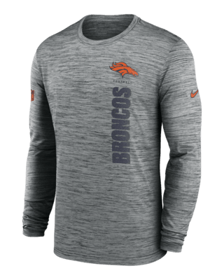 Мужская футболка Denver Broncos Sideline Velocity Nike Dri-FIT NFL Long-Sleeve