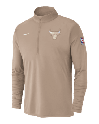 Мужские  Chicago Bulls City Edition Nike Dri-FIT NBA 1/2-Zip Long-Sleeve Top