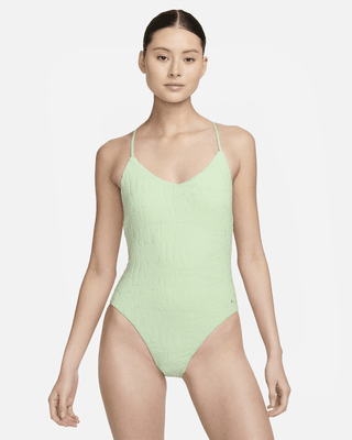 Женские  Nike Swim Retro Flow T-Back One-Piece Swimsuit