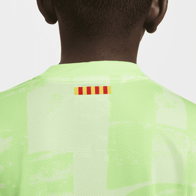 Jersey de fútbol Nike Dri-FIT Replica del FC Barcelona alternativo 2024/25 Stadium para niños talla grande