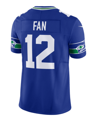 2012-18 SEATTLE SEAHAWKS FAN #12 NIKE GAME JERSEY (HOME) L - Classic  American Sports