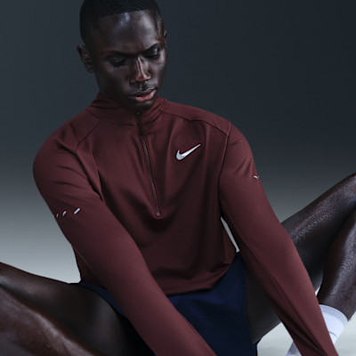 Playera de correr Dri-FIT de cierre de 1/4 para hombre Nike Stride