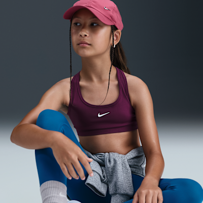 Brassière de sport Nike Swoosh pour fille